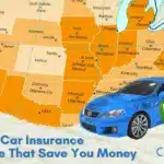 Map of mandatory car insurance coverage laws in the US