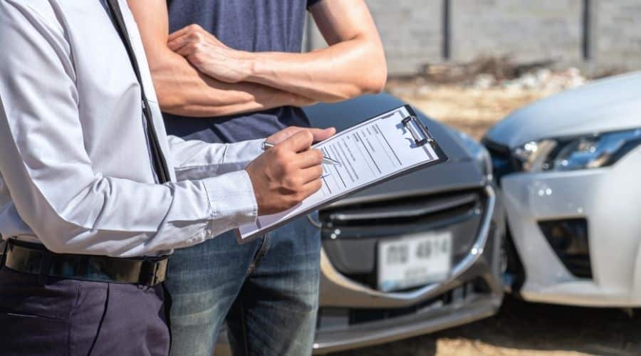 cribb insurance agent helping customer