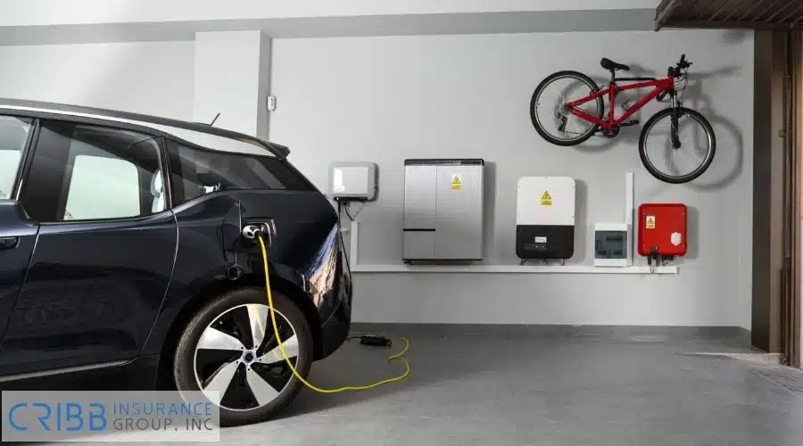 Home EV charger setup with insurance protection