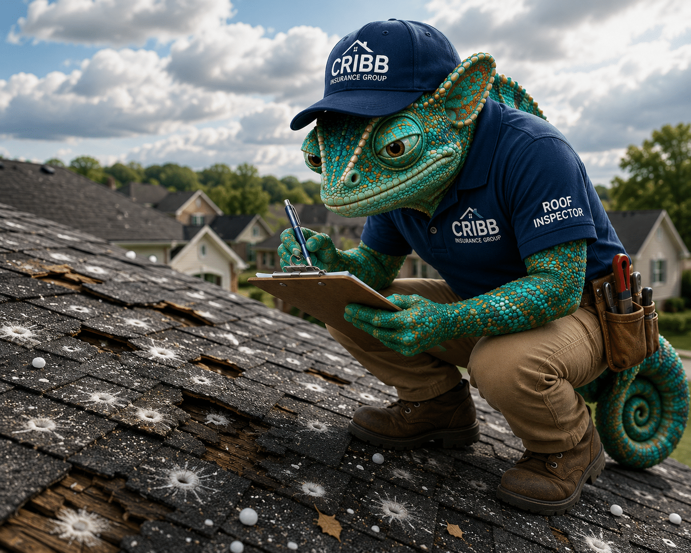 Roof Inspector Cribby helping Arkansas homeowners understand roof insurance coverage